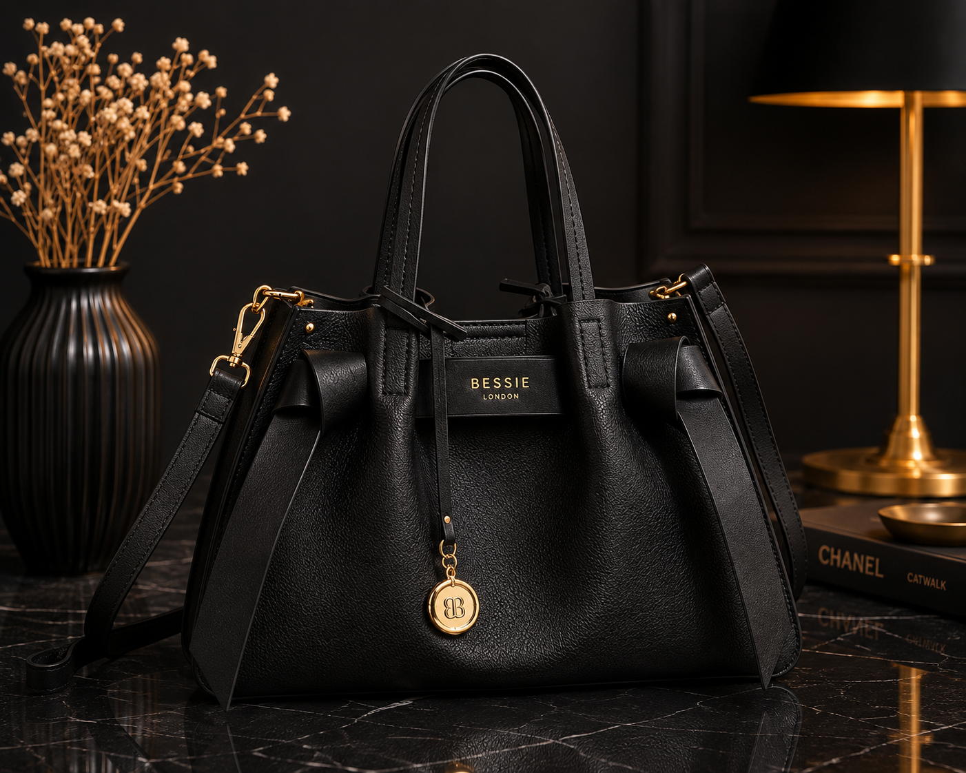 Stylish Bow City Tote Bag