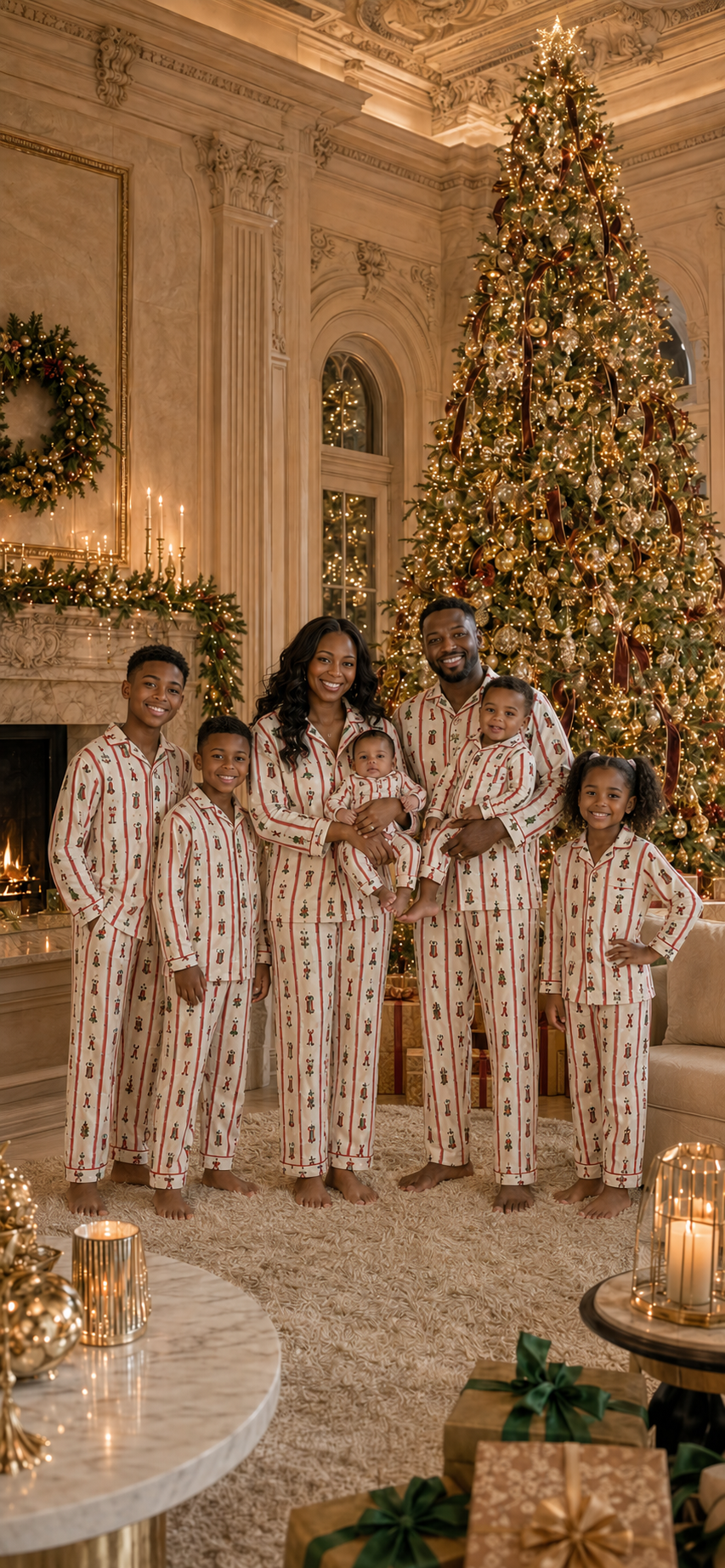 Merry Heritage Matching Family Christmas Pyjamas