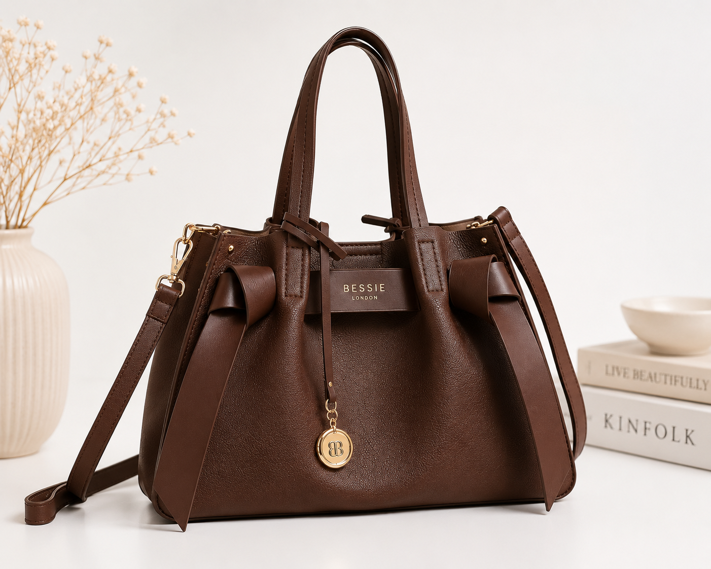 Stylish Bow City Tote Bag