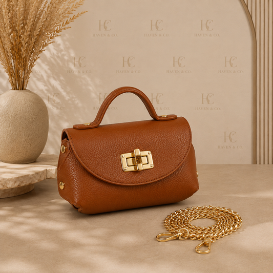 Sierra Mini Italian Leather Crossbody Bag