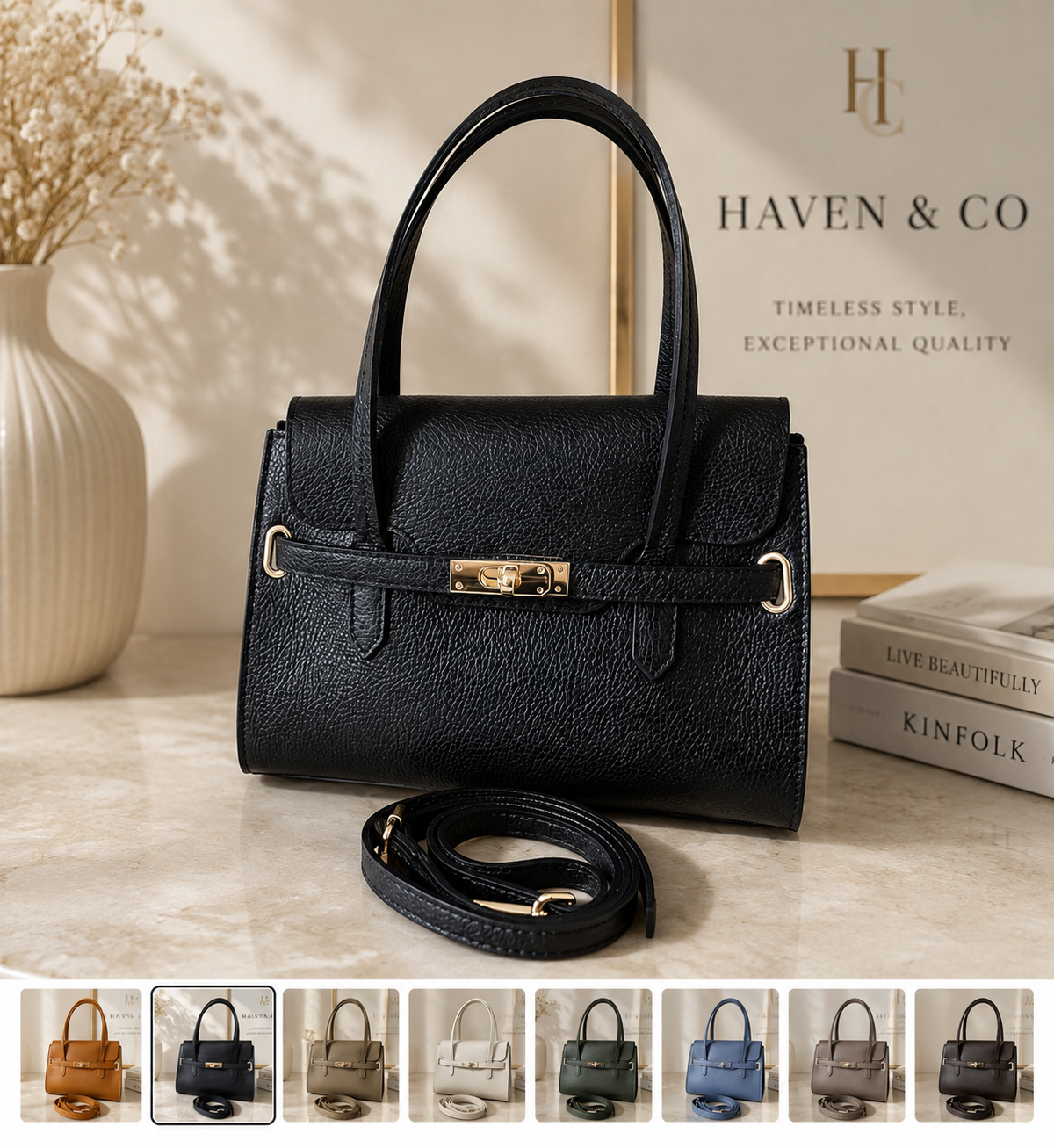 Lucia Italian Leather Bag
